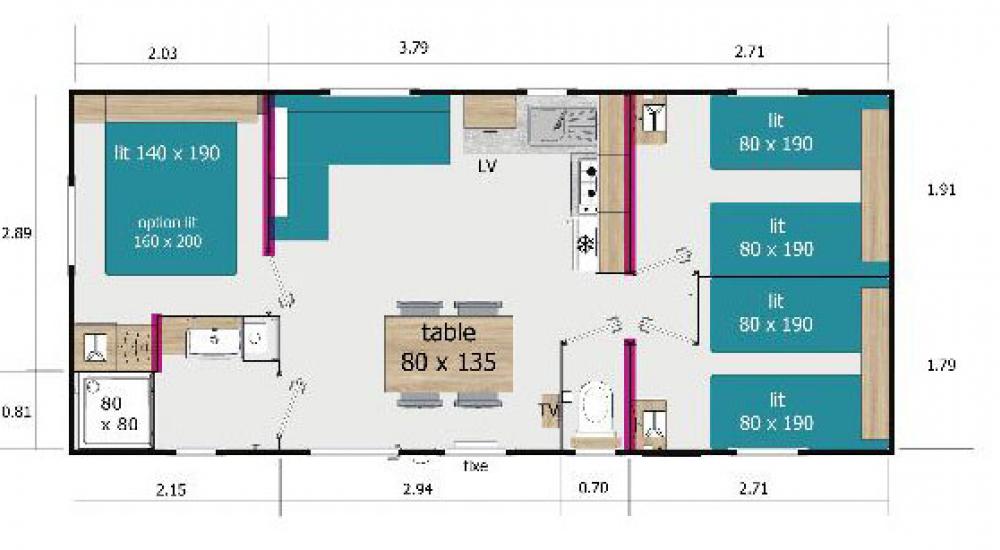 Plan - Residential Super Loft mobile home